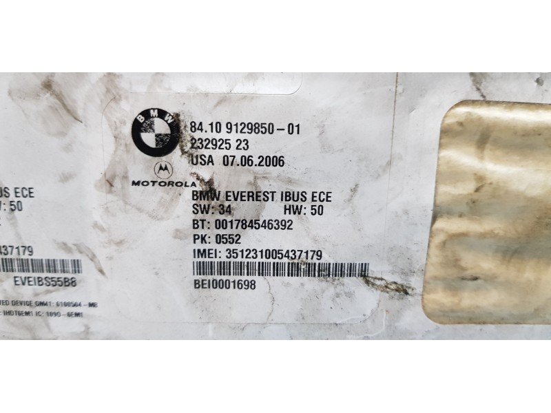 Recambio de modulo electronico para bmw x3 (e83) 3.0d referencia OEM IAM 9129850  