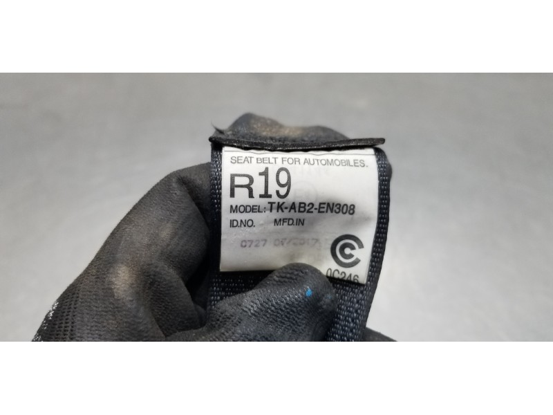 Recambio de cinturon seguridad trasero derecho para mitsubishi outlander (gf0) motion 2wd referencia OEM IAM 7000F324XA TKAB2EN3