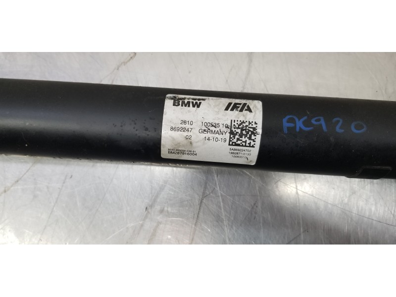 Recambio de transmision central para bmw serie x3 (g01) xdrive20d referencia OEM IAM 26108680320 3950BM1327 KL26108680320