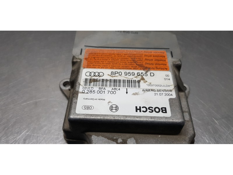 Recambio de centralita airbag para audi a3 (8p) 2.0 tdi ambition referencia OEM IAM 8P0959655D 0285001700  Recambio de centralita airbag para audi a3 (8p) 2.0 tdi ambition referencia OEM IAM 8P0959655D 0285001700