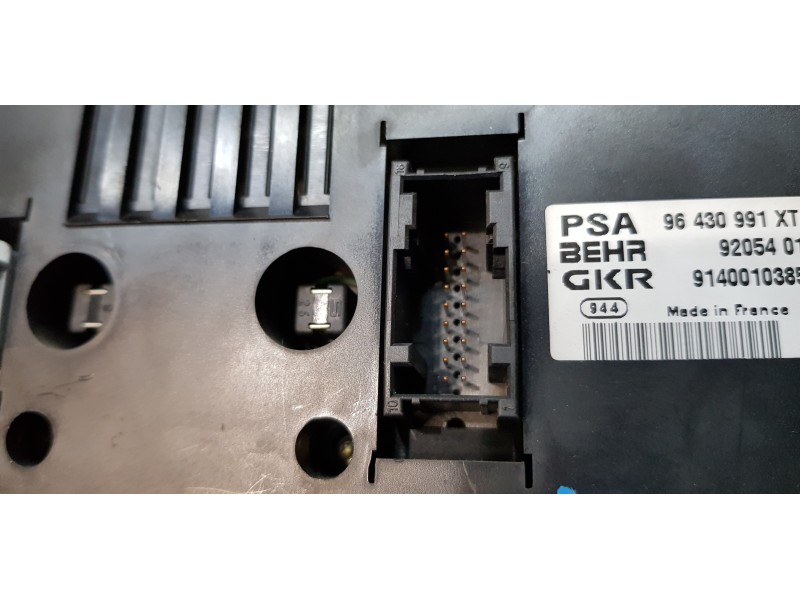 Recambio de mando climatizador para peugeot 307 (s1) xt referencia OEM IAM 96430991XT   Recambio de mando climatizador para peugeot 307 (s1) xt referencia OEM IAM 96430991XT