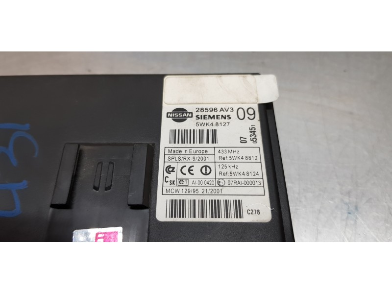 Recambio de modulo confort para nissan primera berlina (p12) line up referencia OEM IAM 28596AV309  