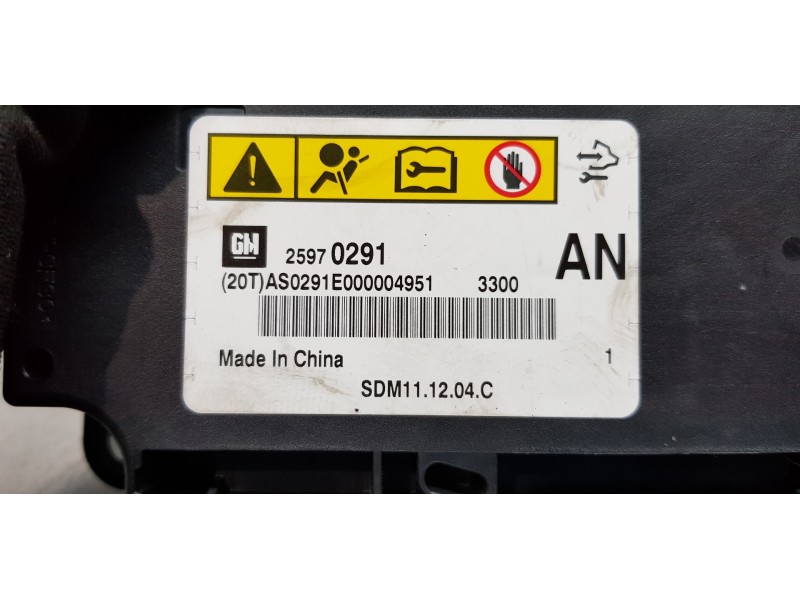 Recambio de centralita airbag para opel antara enjoy 4x4 referencia OEM IAM 25970291  