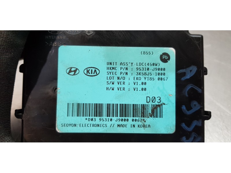 Recambio de modulo electronico para hyundai kona klass 2wd referencia OEM IAM 95310J9000  