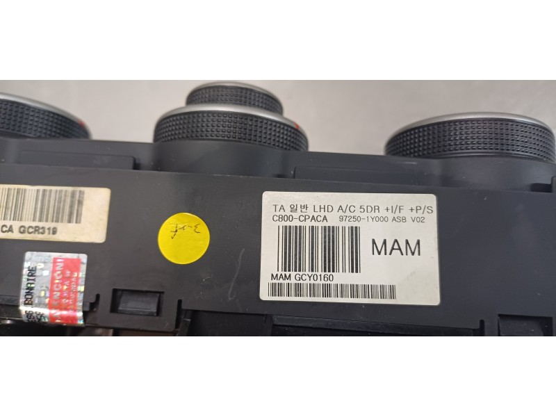Recambio de mando climatizador para kia picanto concept referencia OEM IAM 972501Y000   Recambio de mando climatizador para kia picanto concept referencia OEM IAM 972501Y000