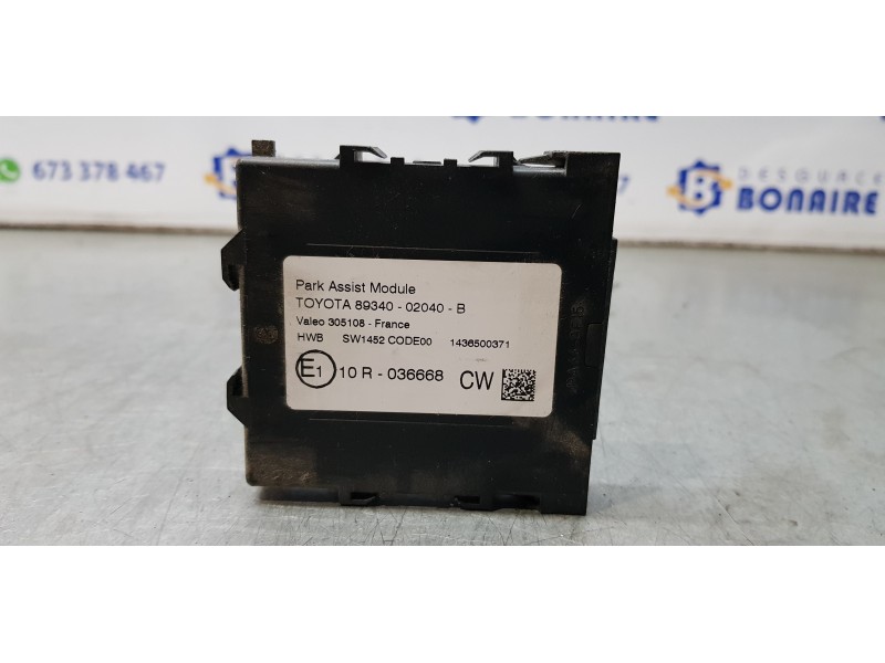 Recambio de modulo electronico para toyota auris touring sports (e18) hybrid advance referencia OEM IAM 8934002040B   Recambio de modulo electronico para toyota auris touring sports (e18) hybrid advance referencia OEM IAM 8934002040B