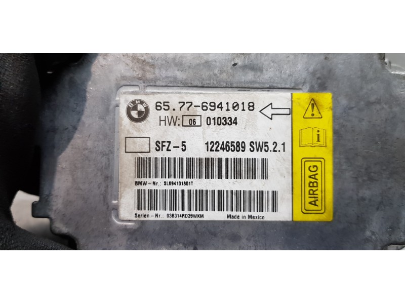 Recambio de centralita airbag para bmw serie 5 berlina (e60) 530d referencia OEM IAM 65776941018  