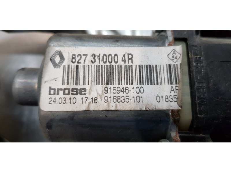 Recambio de elevalunas trasero izquierdo para renault scenic iii grand dynamique referencia OEM IAM 827310004R  