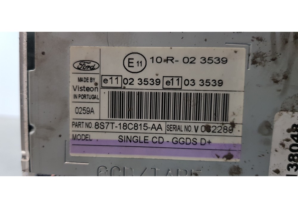 Recambio de sistema audio / radio cd para ford mondeo ber. (ca2) titanium (09.2010) referencia OEM IAM 1818660  