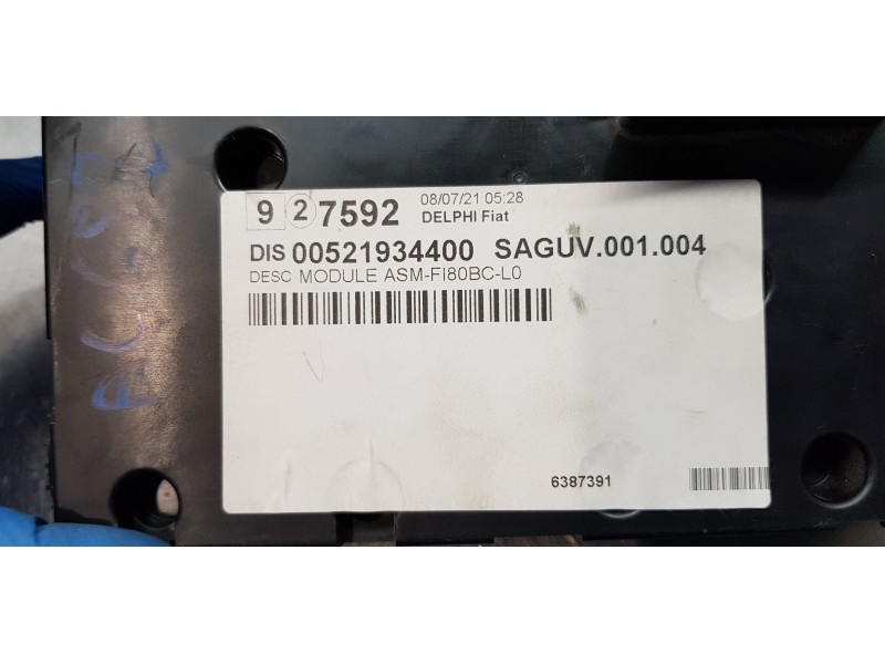 Recambio de caja reles / fusibles para jeep renegade limited 4x2 referencia OEM IAM 00521934400 521934400 