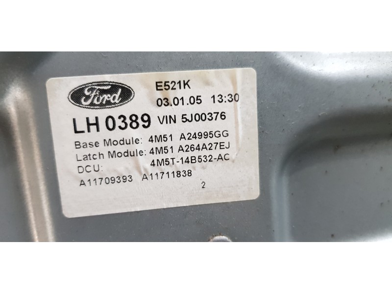 Recambio de elevalunas trasero izquierdo para ford focus berlina (cap) trend referencia OEM IAM 4M51A24995GG   Recambio de elevalunas trasero izquierdo para ford focus berlina (cap) trend referencia OEM IAM 4M51A24995GG