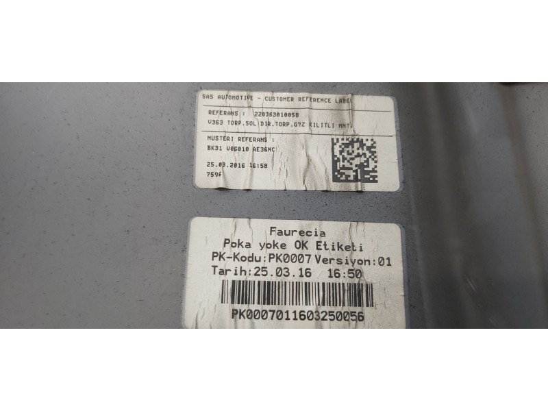 Recambio de guantera para ford transit kastenwagen (ttg) 350 l4 ambiente referencia OEM IAM 1842861 BK31V06010AE36NC 