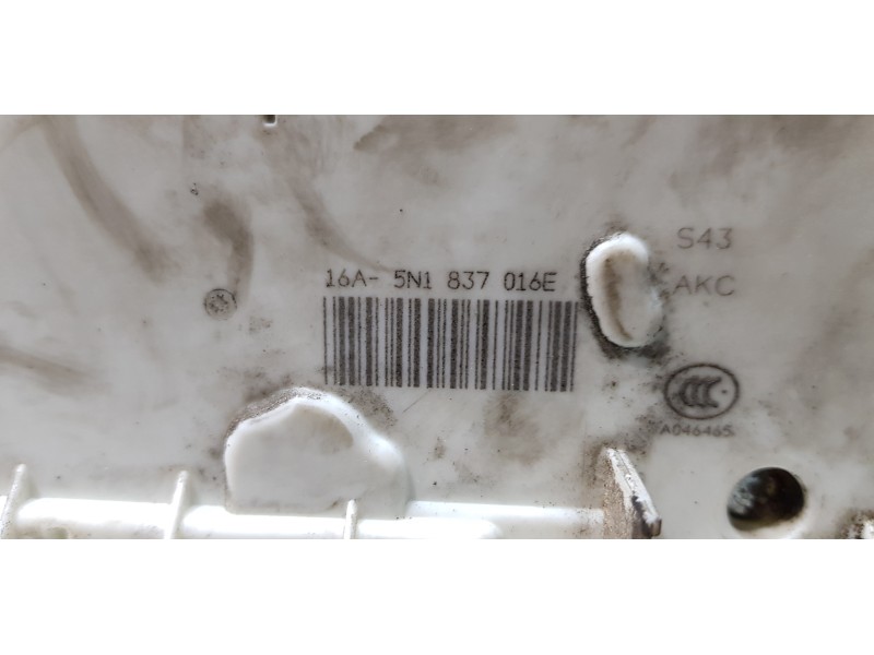 Recambio de cerradura puerta delantera derecha para skoda superb combi (3t5) active referencia OEM IAM 5N1837016E  