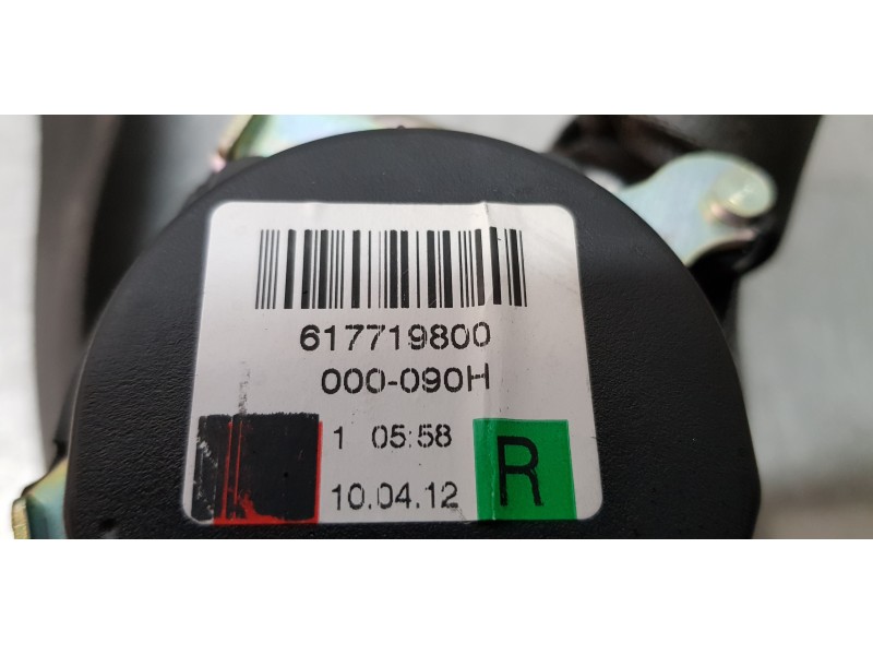 Recambio de cinturon seguridad trasero derecho para skoda superb combi (3t5) active referencia OEM IAM 3T9857448  