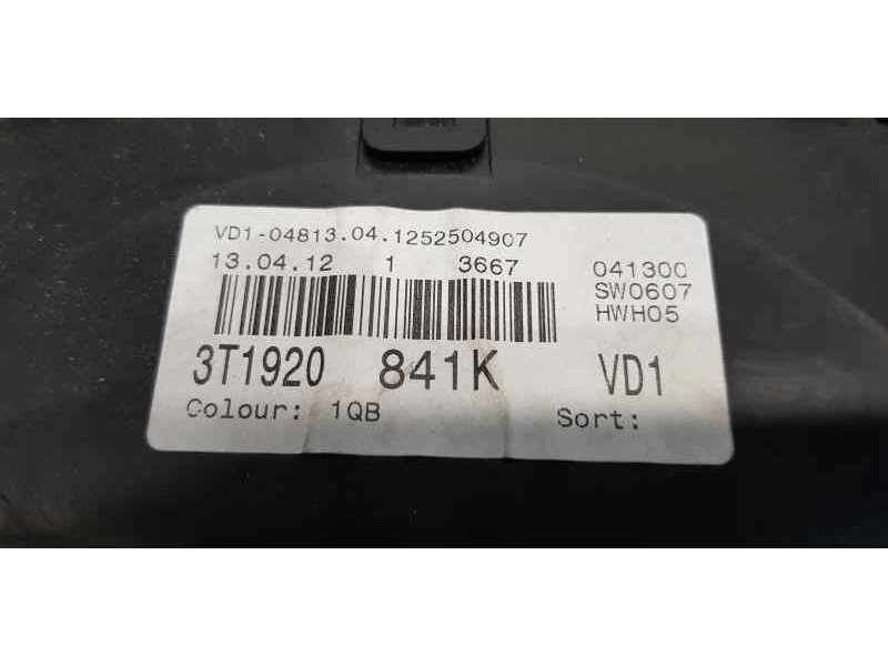 Recambio de cuadro instrumentos para skoda superb combi (3t5) active referencia OEM IAM 3T1920841K  
