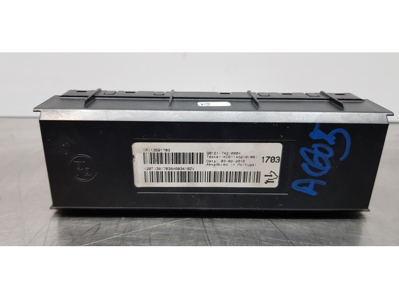 Recambio de centralita aire acondicionado para opel astra j gtc sportive referencia OEM IAM 13591703   Recambio de centralita aire acondicionado para opel astra j gtc sportive referencia OEM IAM 13591703