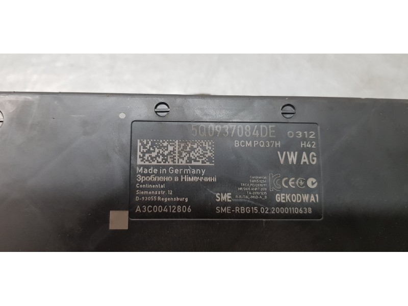 Recambio de centralita check control para volkswagen golf vii lim. edition bluemotion referencia OEM IAM 5Q0937084DE   Recambio de centralita check control para volkswagen golf vii lim. edition bluemotion referencia OEM IAM 5Q0937084DE