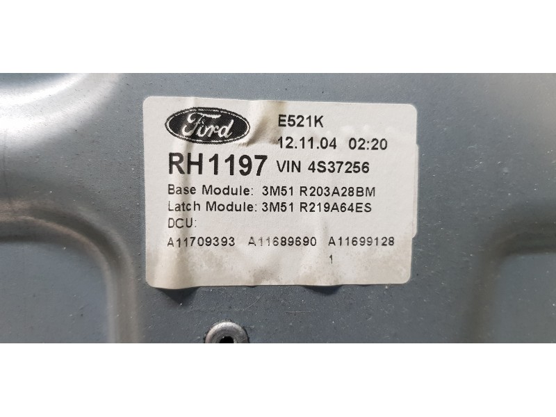 Recambio de elevalunas delantero derecho para ford focus c-max (cap) trend (d) referencia OEM IAM 3M51R203A28BM   Recambio de elevalunas delantero derecho para ford focus c-max (cap) trend (d) referencia OEM IAM 3M51R203A28BM