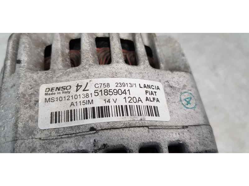 Recambio de alternador para fiat punto (199) pop referencia OEM IAM 51859041   Recambio de alternador para fiat punto (199) pop referencia OEM IAM 51859041