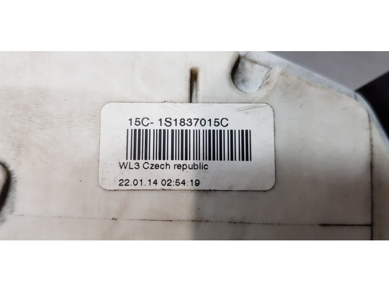 Recambio de cerradura puerta delantera izquierda para skoda superb combi (3t5) ambition referencia OEM IAM 1S1837015C   Recambio de cerradura puerta delantera izquierda para skoda superb combi (3t5) ambition referencia OEM IAM 1S1837015C