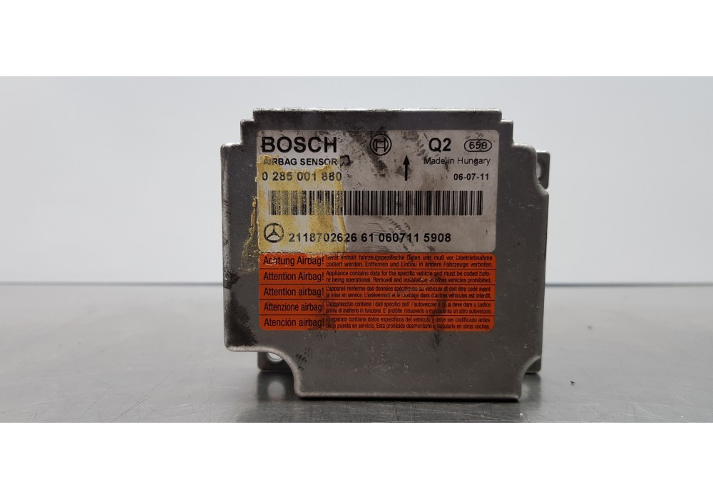 Recambio de centralita airbag para mercedes clase cls (w219) 320 cdi (219.322) referencia OEM IAM 2118702626 0285001880 