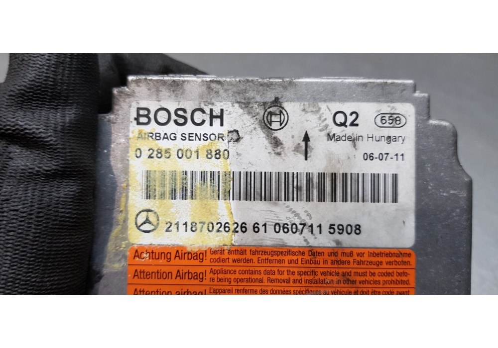 Recambio de centralita airbag para mercedes clase cls (w219) 320 cdi (219.322) referencia OEM IAM 2118702626 0285001880 