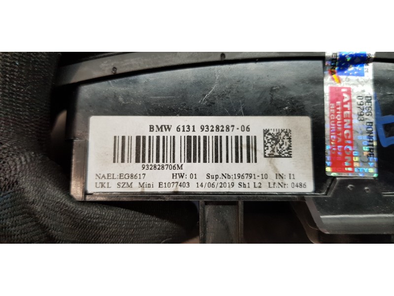Recambio de interruptor para mini mini 5-trg. (f55) one referencia OEM IAM 61319328287  