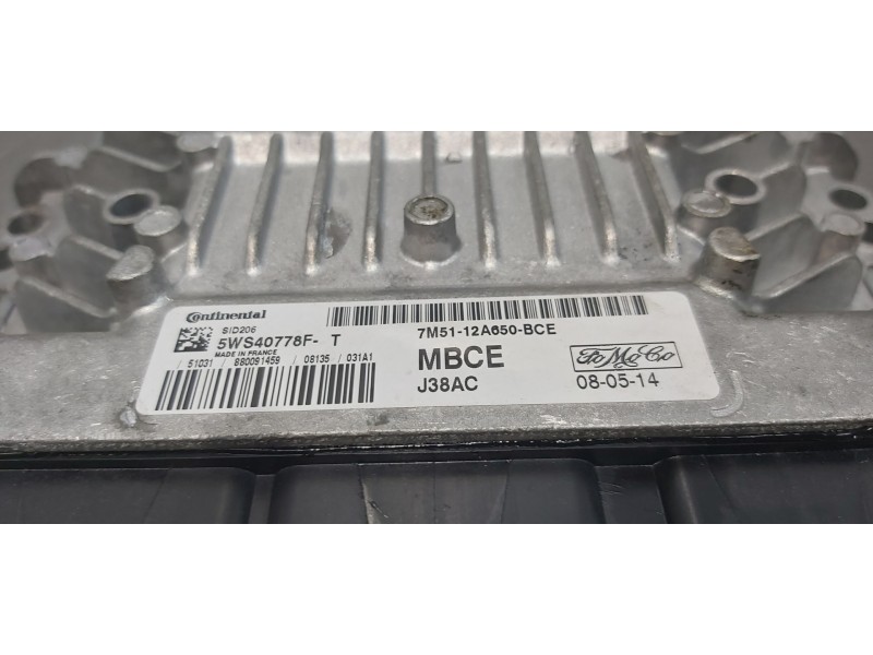 Recambio de centralita motor uce para ford focus lim. (cb4) titanium referencia OEM IAM 7M5112A650BCE  