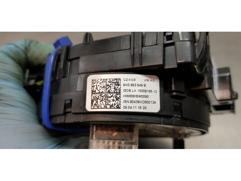 Recambio de anillo airbag para volkswagen golf vi (5k1) advance referencia OEM IAM 5K0953549B  