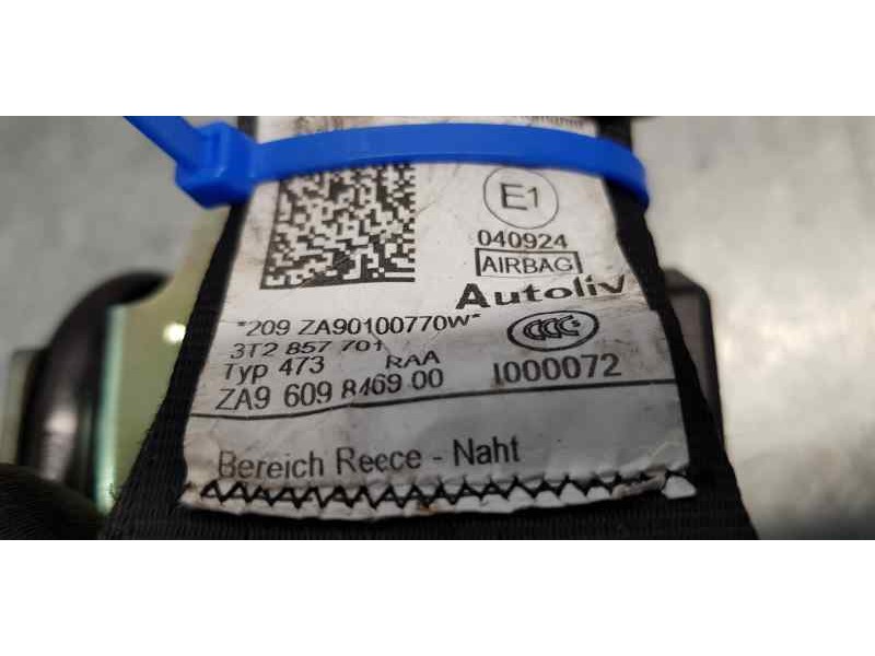 Recambio de cinturon seguridad delantero izquierdo para skoda superb combi (3t5) ambition referencia OEM IAM 3T2857701  