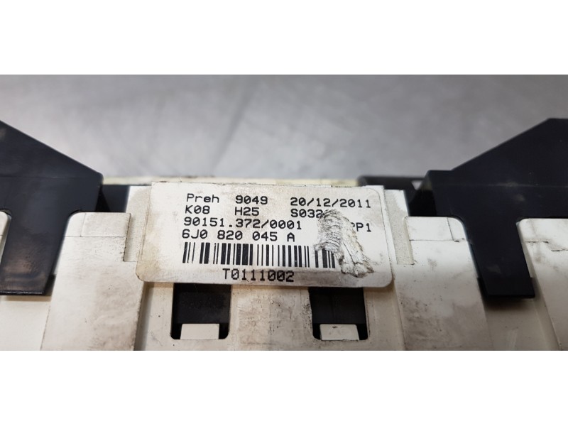 Recambio de mando calefaccion / aire acondicionado para seat ibiza sc (6j1) reference referencia OEM IAM 6J0820045A  
