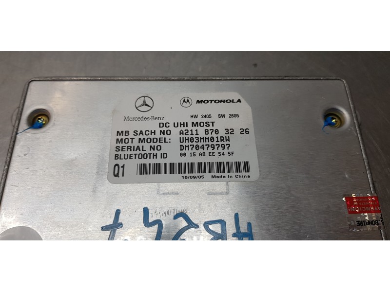 Recambio de modulo electronico para mercedes clase r (w251) 320 cdi (251.022) referencia OEM IAM A2118703226  