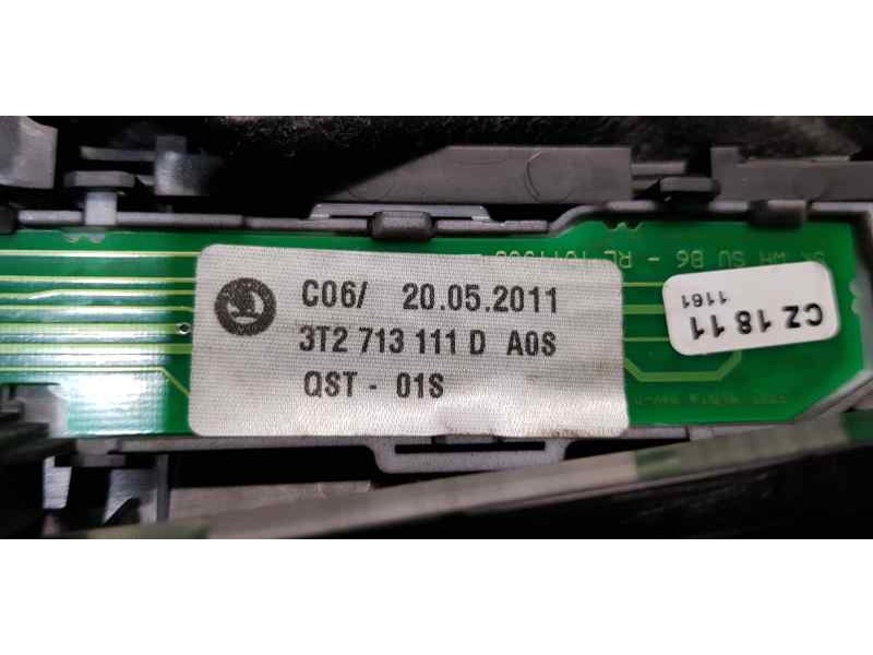 Recambio de palanca cambio para skoda superb combi (3t5) ambition referencia OEM IAM 3T2713111D   Recambio de palanca cambio para skoda superb combi (3t5) ambition referencia OEM IAM 3T2713111D