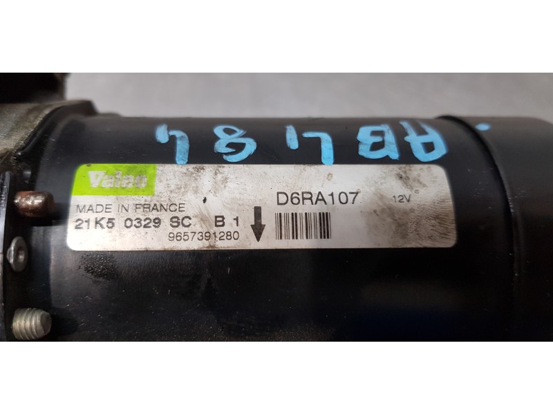 Recambio de motor arranque para peugeot 407 coupe pack referencia OEM IAM 9657391280  