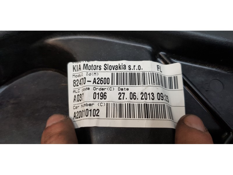 Recambio de elevalunas delantero izquierdo para kia cee´d drive referencia OEM IAM 82450A2710   Recambio de elevalunas delantero izquierdo para kia cee´d drive referencia OEM IAM 82450A2710