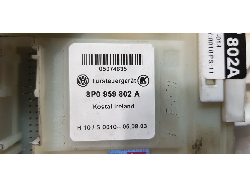 Recambio de motor elevalunas delantero derecho para audi a3 (8p) 1.9 tdi ambition referencia OEM IAM 8P0959802A   Recambio de motor elevalunas delantero derecho para audi a3 (8p) 1.9 tdi ambition referencia OEM IAM 8P0959802A