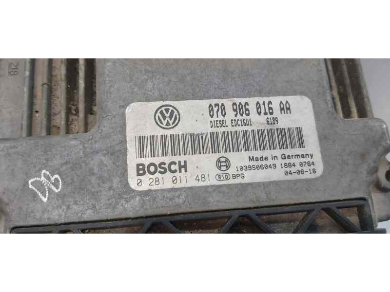 Recambio de centralita motor uce para volkswagen touareg (7la) tdi v10 referencia OEM IAM 070906016A   Recambio de centralita motor uce para volkswagen touareg (7la) tdi v10 referencia OEM IAM 070906016A