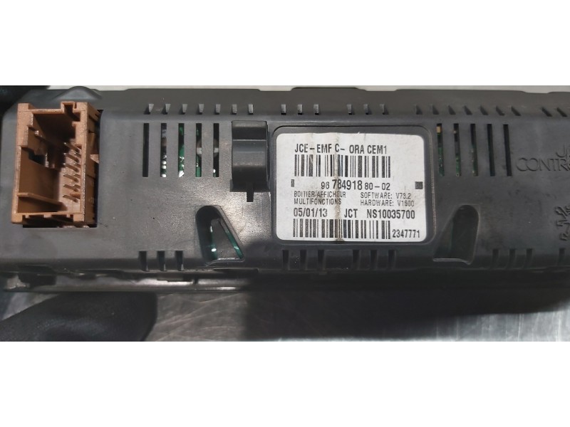 Recambio de pantalla multifuncion para peugeot 5008 premium referencia OEM IAM 9678491880   Recambio de pantalla multifuncion para peugeot 5008 premium referencia OEM IAM 9678491880