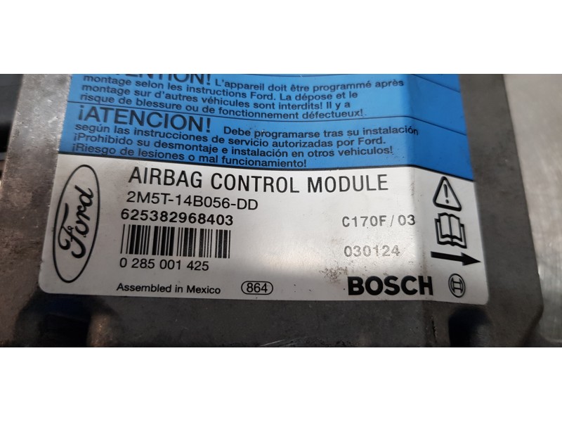 Recambio de centralita airbag para ford focus berlina (cak) trend referencia OEM IAM 2M5T14B056DD   Recambio de centralita airbag para ford focus berlina (cak) trend referencia OEM IAM 2M5T14B056DD