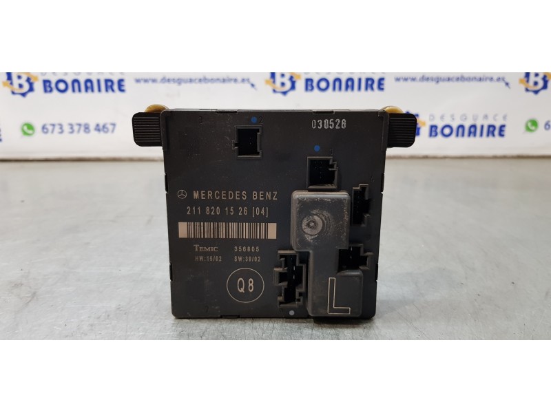 Recambio de modulo electronico para mercedes clase e (w211) berlina e 320 cdi (211.026) referencia OEM IAM 211820152604   Recambio de modulo electronico para mercedes clase e (w211) berlina e 320 cdi (211.026) referencia OEM IAM 211820152604