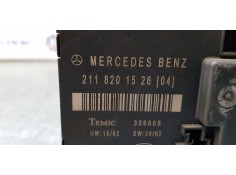 Recambio de modulo electronico para mercedes clase e (w211) berlina e 320 cdi (211.026) referencia OEM IAM 211820152604   2