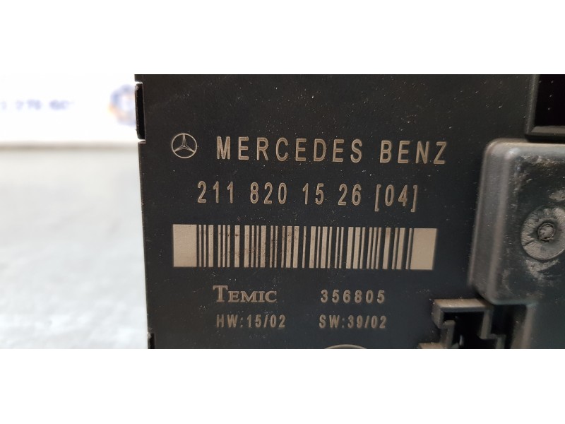 Recambio de modulo electronico para mercedes clase e (w211) berlina e 320 cdi (211.026) referencia OEM IAM 211820152604   Recambio de modulo electronico para mercedes clase e (w211) berlina e 320 cdi (211.026) referencia OEM IAM 211820152604