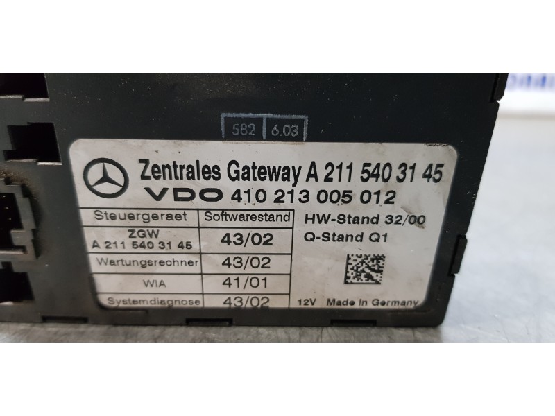 Recambio de modulo electronico para mercedes clase e (w211) berlina e 320 cdi (211.026) referencia OEM IAM A2115403145  