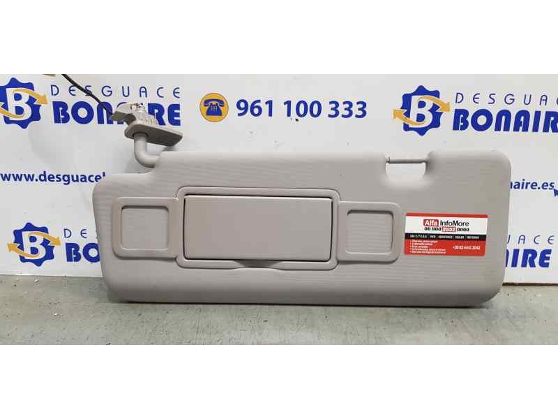 Recambio de parasol izquierdo para alfa romeo stelvio (630) super q4 referencia OEM IAM 156125488  