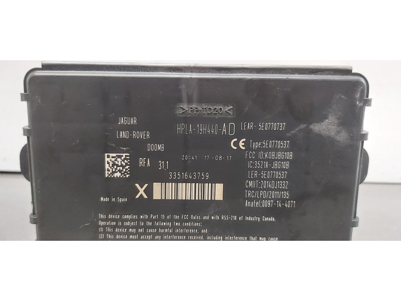 Recambio de modulo electronico para jaguar xf r-sport awd referencia OEM IAM T2H24602)  