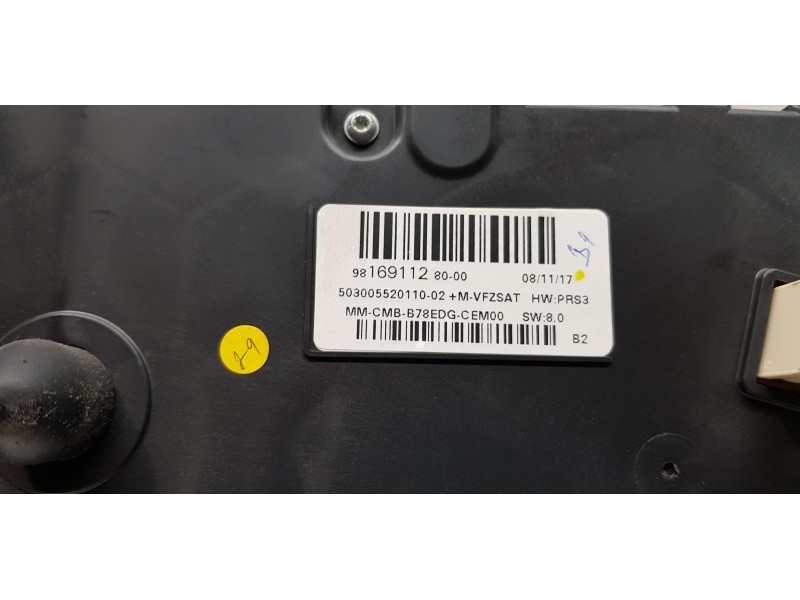 Recambio de cuadro instrumentos para citroen c4 picasso feel referencia OEM IAM 9816911280   Recambio de cuadro instrumentos para citroen c4 picasso feel referencia OEM IAM 9816911280