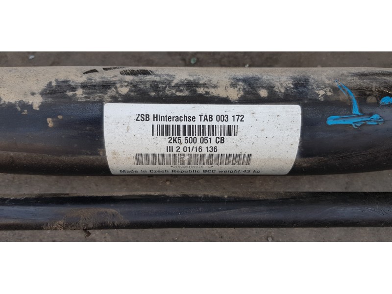 Recambio de puente trasero para volkswagen caddy furgón/kombi kombi referencia OEM IAM 2K5500051CB  