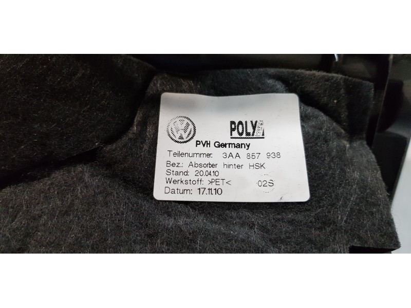 Recambio de guantera para volkswagen passat variant (365) edition bluemotion referencia OEM IAM 3AA857938  