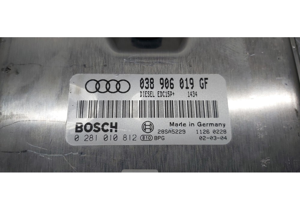 Recambio de centralita motor uce para audi a6 berlina (4b2) 1.9 tdi referencia OEM IAM 038906019GF 0281010812  Recambio de centralita motor uce para audi a6 berlina (4b2) 1.9 tdi referencia OEM IAM 038906019GF 0281010812