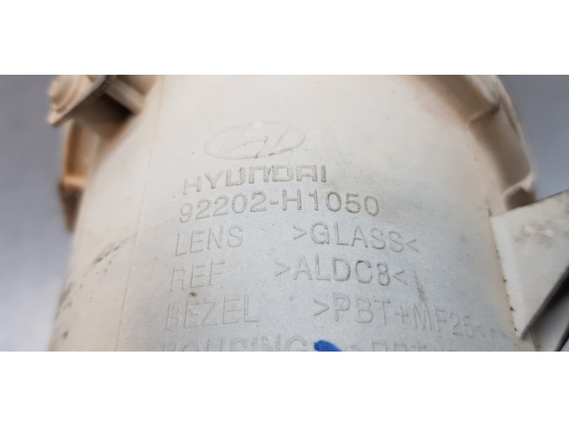 Recambio de faro antiniebla derecho para hyundai terracan (hp) 2.9 crdi gl referencia OEM IAM 92202H1050  